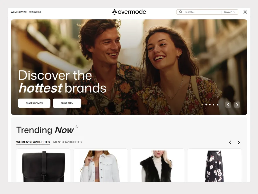 Storefront preview of Overmode