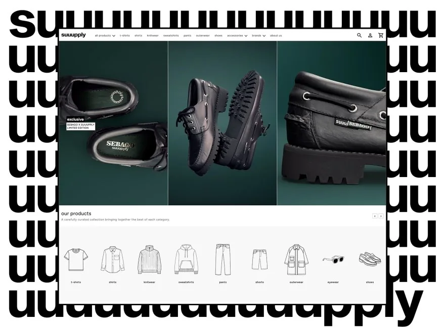 Storefront preview of Suuupply